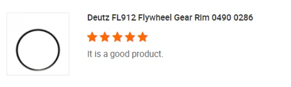 FL912 Flywheel Gear Rim 0490 0286 for Deutz engine